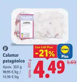 Lidl Calamar patagónico oferta