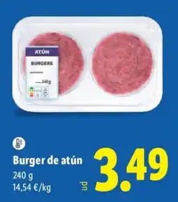 Lidl Atún burger oferta