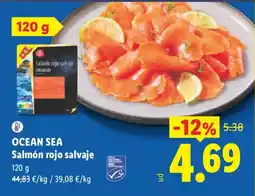Lidl Ocean Sea Salmón rojo salvaje oferta