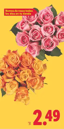Lidl Ramos de rosas oferta