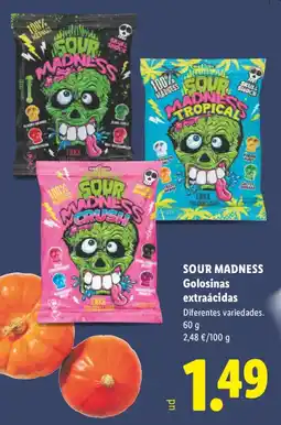Lidl Sour madness golosinas extraácidas oferta