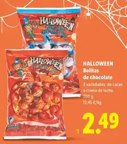 Lidl Halloween bolitas de chocolate oferta