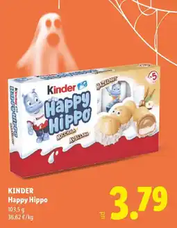 Lidl Kinder Happy Hippo oferta