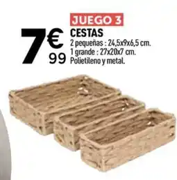 Rocasa Juego 3 cestas oferta