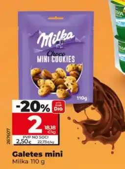 Maxi Dia Milka galetes mini oferta