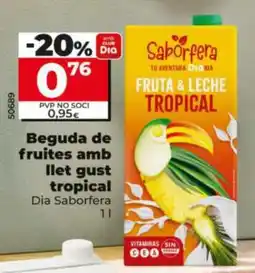 Maxi Dia Saborfera fruta & leche tropical oferta