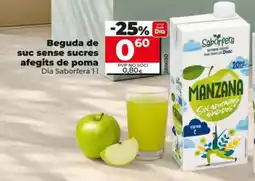 Maxi Dia Saborfera beguda de suc sense sucre afegits de poma oferta