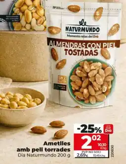 Maxi Dia Dia Naturmundo almendras con piel tostadas oferta