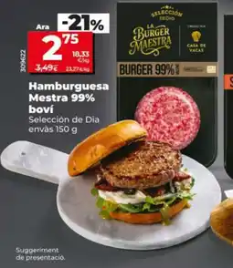Maxi Dia La Burger Maestra hamburguesa mestra 99% boví oferta