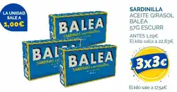 Supermercados La Despensa Balea sardinas oferta