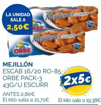 Orbe mejillón escab 16/20 ro-85