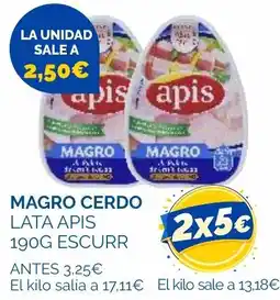 Supermercados La Despensa apis magro cerdo oferta
