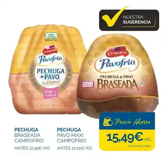 Campofrio pechuga de pavo braseada