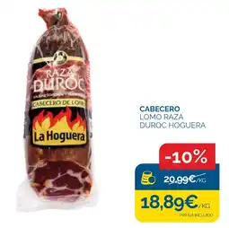 Supermercados La Despensa La Hoguera cabecero de lomo raza duroc hoguera oferta