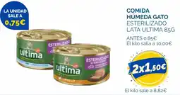 Supermercados La Despensa ultima comida húmeda gato esterilizado oferta