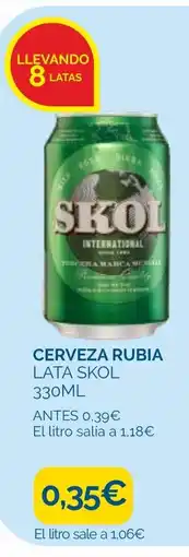 Supermercados La Despensa Skol cerveza rubia oferta