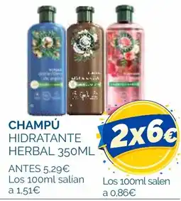 Supermercados La Despensa Champú hidratante herbal oferta