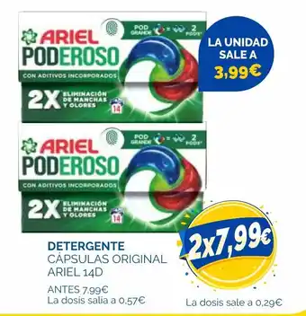 Ariel poderoso cápsulas original ariel 14d