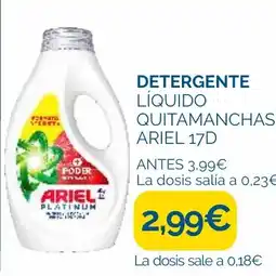 Supermercados La Despensa Ariel detergente líquido quitamanchas 17d oferta
