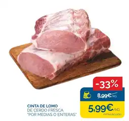 Cash Ecofamilia Cinta de lomo de cerdo fresca oferta