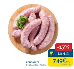 Supermercados La Despensa Longaniza fresca de pollo oferta