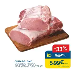 Supermercados La Despensa Cinta de lomo de cerdo fresca oferta