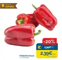 Supermercados La Despensa Pimiento rojo 1ª categoría oferta