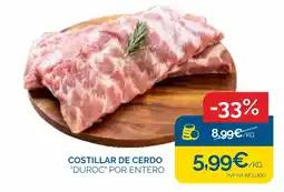 Cash Ecofamilia Costillar de cerdo "Duroc" por entero oferta