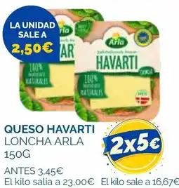 Supermercados La Despensa Arla queso havarti loncha oferta