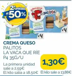 Supermercados La Despensa crema queso palitos la vaca que ríe oferta