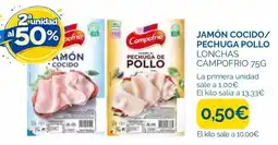 Supermercados La Despensa Campofrio jamón cocido/pechuga de pollo lonchas oferta