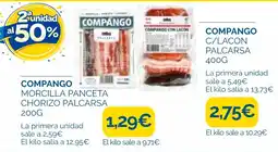 Supermercados La Despensa Compango morcilla panceta chorizo palcarsa oferta