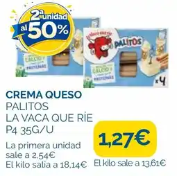 Cash Ecofamilia La vaca que ríe crema queso palitos oferta