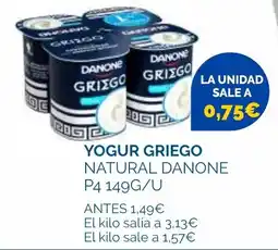 Cash Ecofamilia Danone yogur griego natural oferta