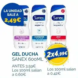 Cash Ecofamilia Sanex gel ducha oferta