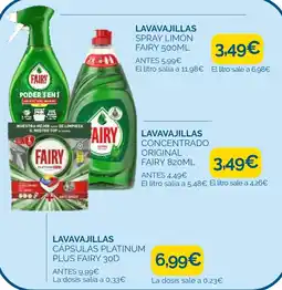 Cash Ecofamilia Fairy lavavajillas spray limón oferta