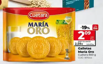 Dia Cuétara Galletas María Oro 800g oferta
