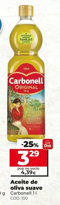 Dia Carbonell Aceite de oliva suave 1L oferta