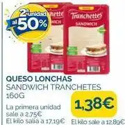 Supermercados La Despensa Tranchettes - queso lonchas sandwich tranchetes oferta