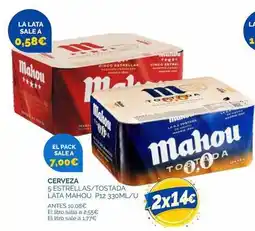 Supermercados La Despensa Mahou - cerveza 5 estrellas / tostada lata oferta
