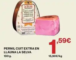 Hipercor La selva - pernil cuit extra en llauna oferta
