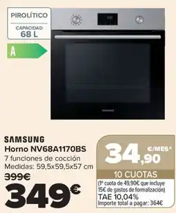 Carrefour Samsung Horno NV68A1170BS oferta