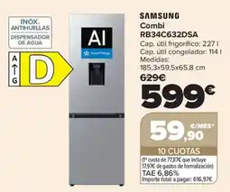 Carrefour Samsung combi RB34C632DSA oferta