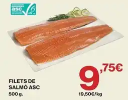 Hipercor Filets de salmo asc oferta