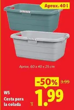 Ocine W5 - cesta para la colada oferta