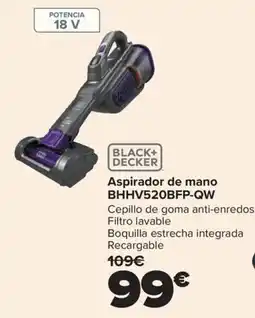 Carrefour Black+Decker aspirador de mano BHHV520BFP-QW oferta