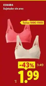 Ocine Esmara - sujetador sin aros oferta