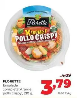Alimerka Florette - ensalada completa xtreme pollo crispy oferta