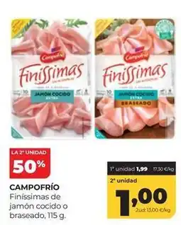 Alimerka Campofrío - finissimas de jamon cocido o braseado oferta
