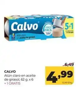 Alimerka Calvo - atun claro en aceite de girasol oferta